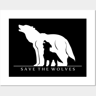 Save the Wolves (Black) Posters and Art